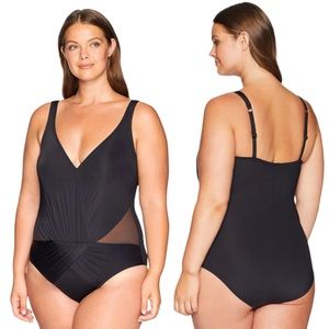 New Black One Piece Swimsuit